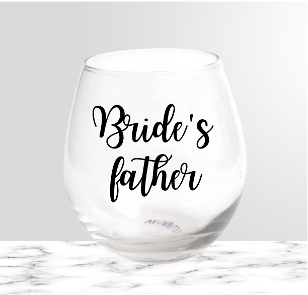 Groom squad whiskey glass