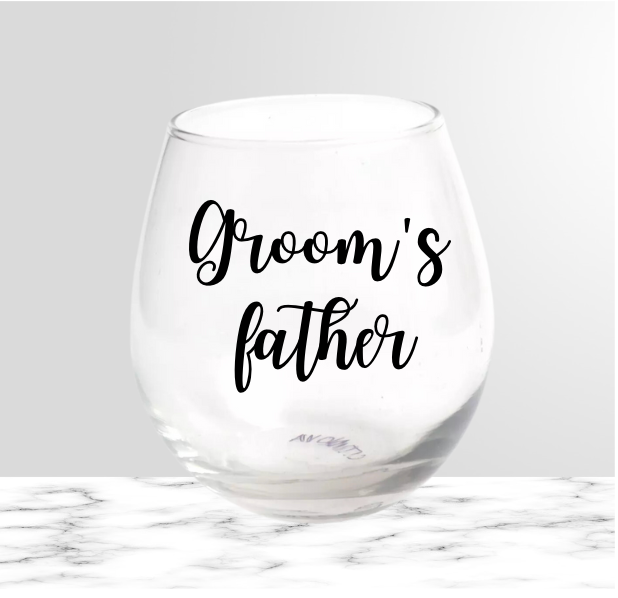 Groom squad whiskey glass