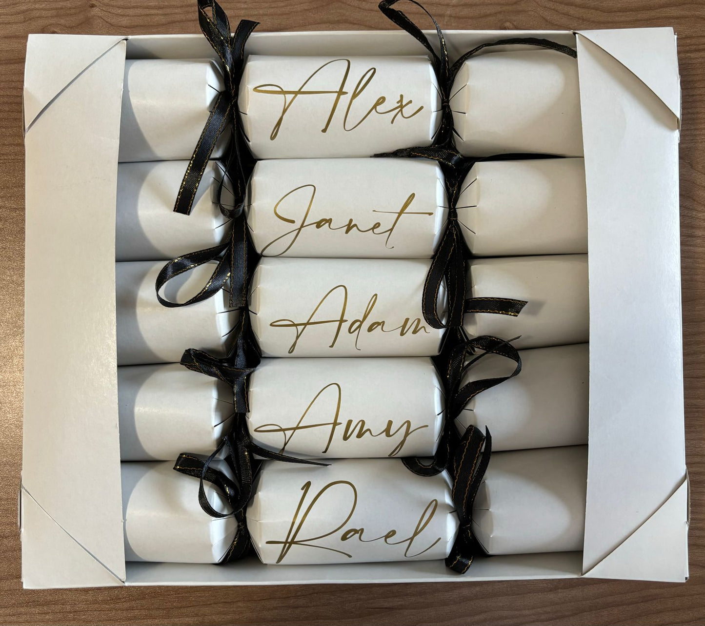 Personalised Christmas crackers