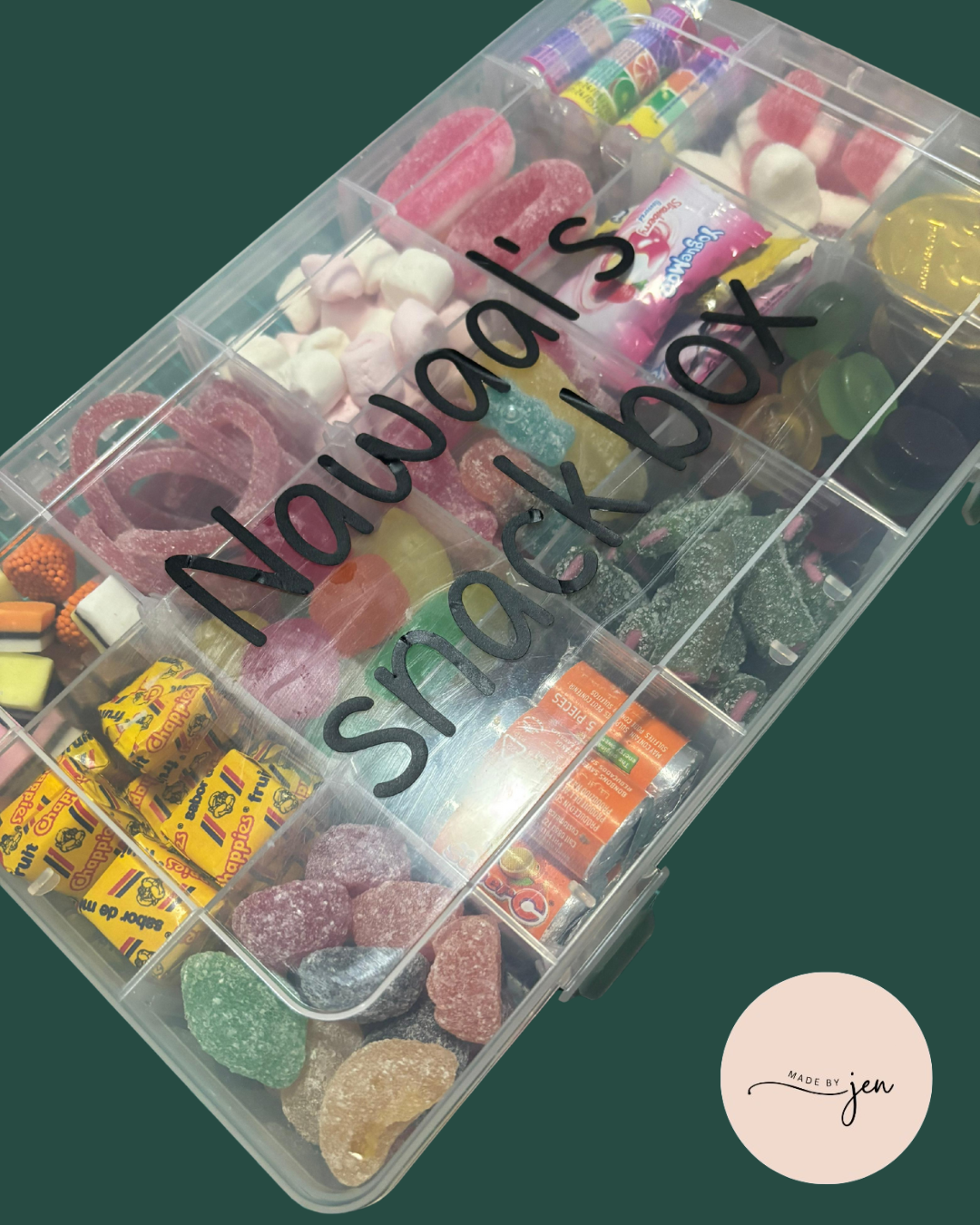 Personalised candy container