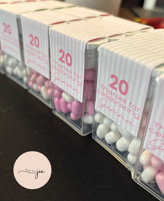 Personalised tic tacs