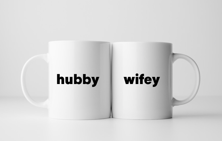 Husband and wife mugs