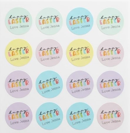 Personalised Easter Stickers (Pack of 16)