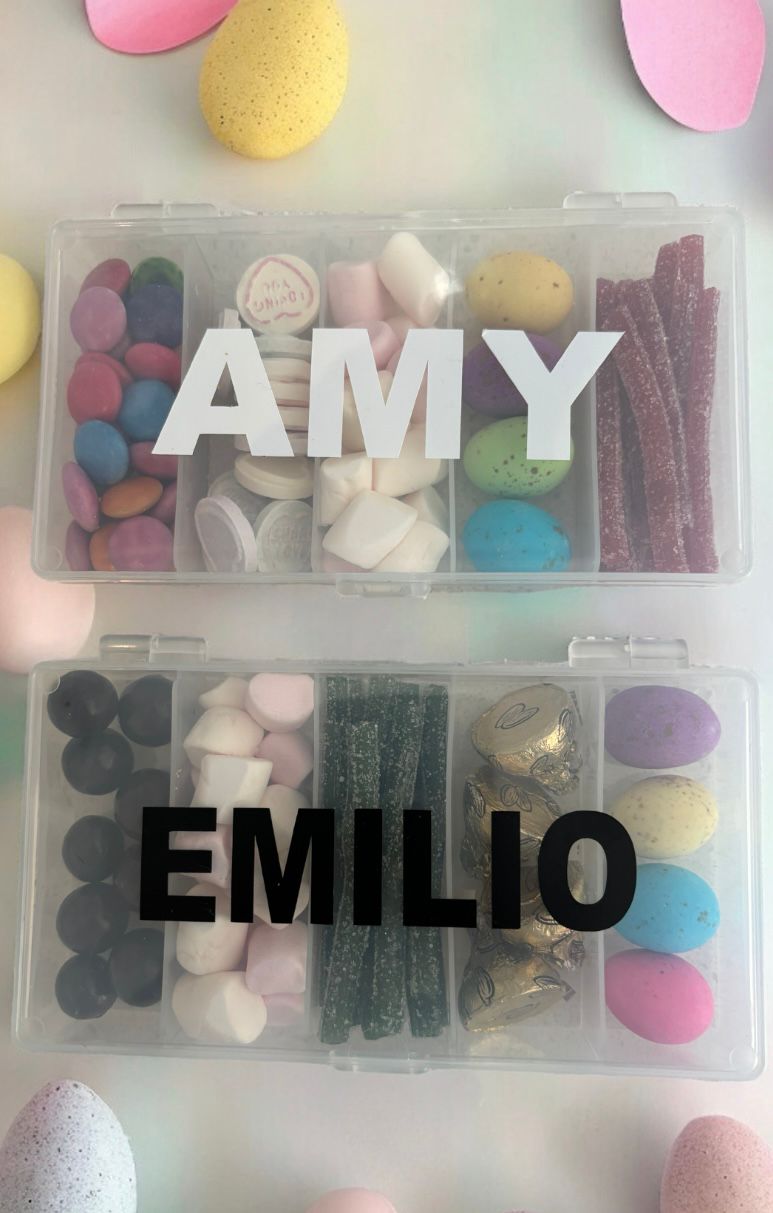 Personalised candy container