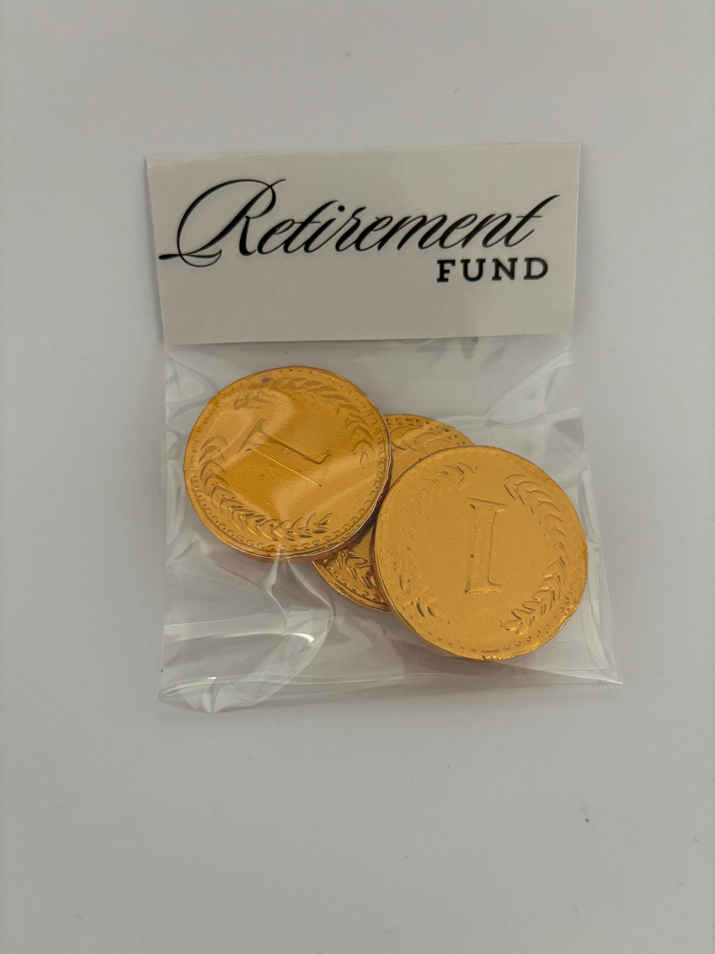 Retirement fund - chocolate money