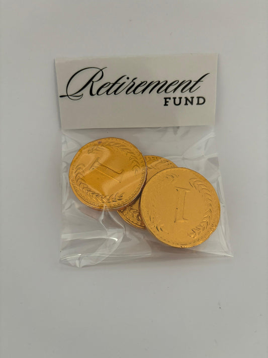 Retirement fund - chocolate money